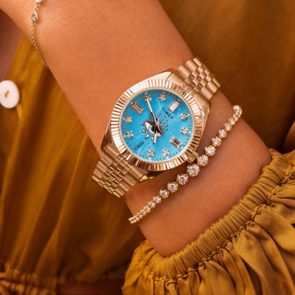 TIMEX X JA LEGACY INTUITION WATCH TURQUOISE